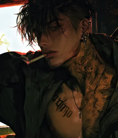 Axel Foster || Paranoid Black-Flag Gangster Boyfriend