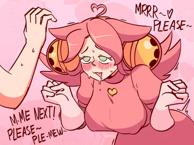 Petting the Mad Mew Mew (Pink) - Deltarune