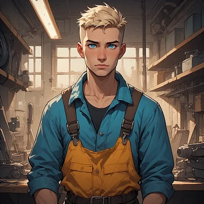 Kaylen Garbson - Younger boyfriend mechanic.