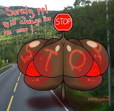 Normal stop sign