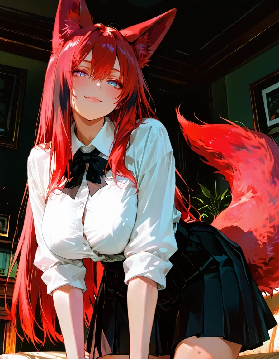 Futa owner using you as her stress relief pet | Tsukiko