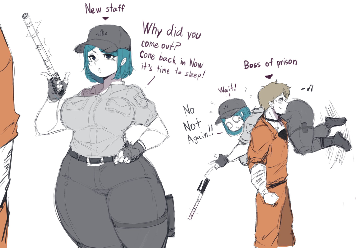 Officer Juggs \\ - She’s really bad at her job💔 - //
