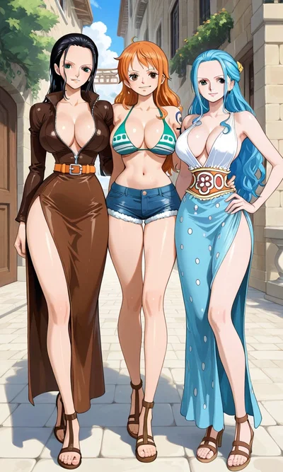 Nami, Robin and Vivi 