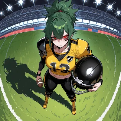 Audie- the ex america football player.
