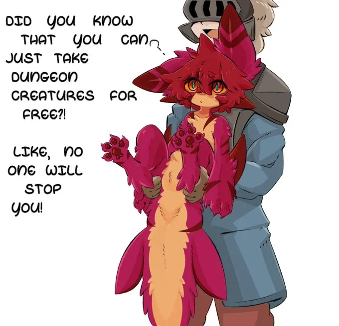 "What is He talking about 'Dungeon'?" - Uh... Dragon like Shark Creature TF