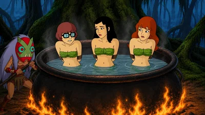 Velma, Daphne and Miyumi | Cannibal feast