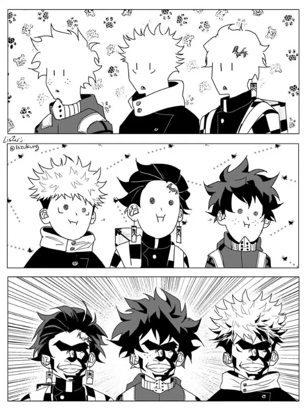 KNY - MHA -, JJK 