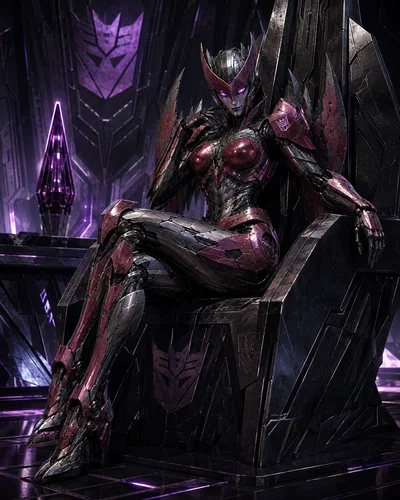 Sinistra - Decepticon Huntress - Reformated Arcee - The Transformers: The Movie 40th Anniversary Bot