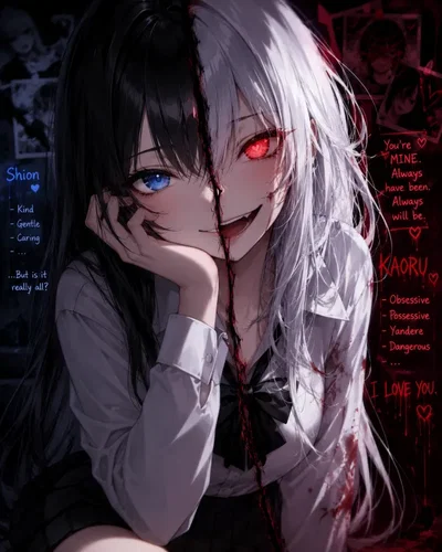 Shion/Kaoru (Yandere Split Personality Childhood Friend) 