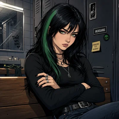 Goth in the Locker Room