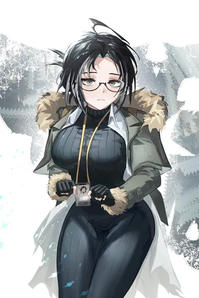 Snegurochka; But as a celebration for episode 16 coming out in two days, heres a snegurochka bot where she's happy (Arknights)