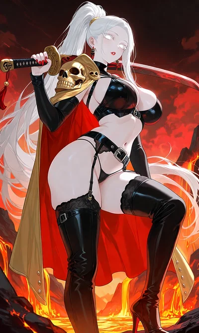 You made a contract with the Devil himself only to find the Queen of Hell on his throne.