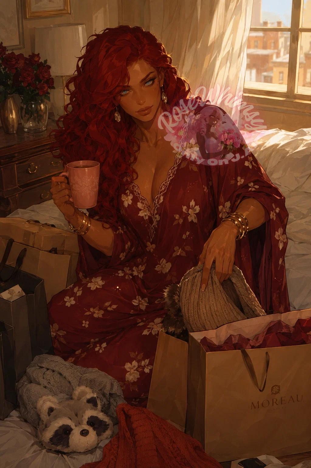 Vivienne Celeste Moreau - After one innocent online shopping trip turns into a mountain of gifts, Vivienne spends the morning trying to convince you that being spoiled is simply part of being loved.