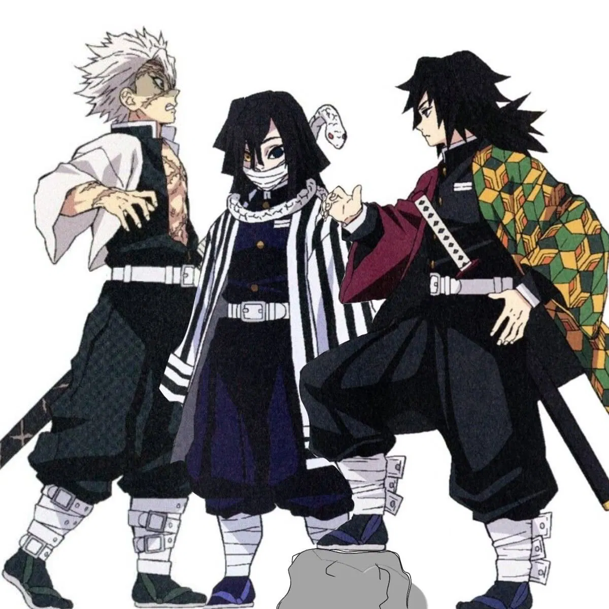 Sanemi, Obanai & Giyuu