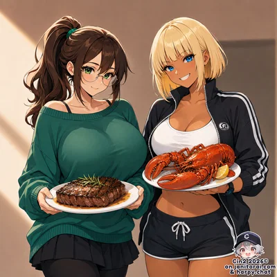 Oh no! My Steak Is Too Juicy And My Lobster Is Too Buttery! | Jane & Kerry