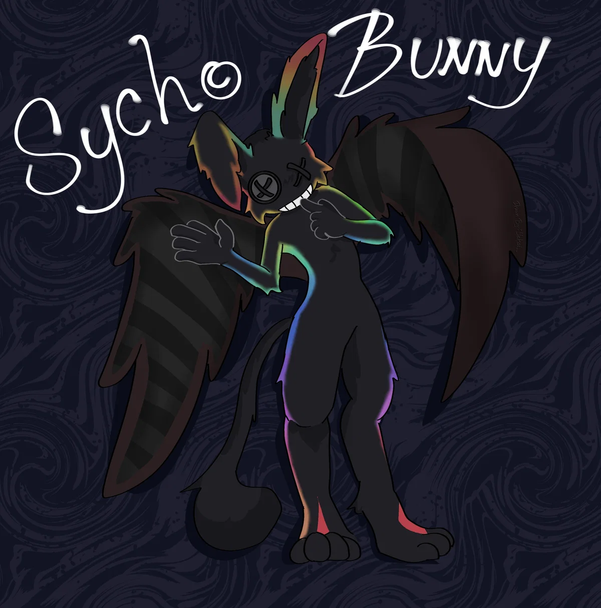 Rainbow Sycho Bunny