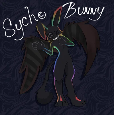 Rainbow Sycho Bunny