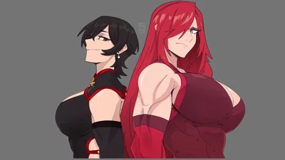 Elevator Ride With Two Strong Female Wrestlers
