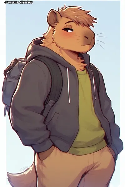 Size stealing kisses with Caspian