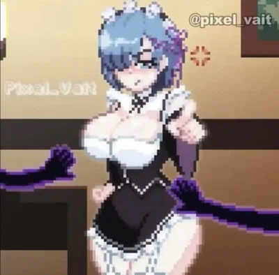 Rem using unseen hand on her