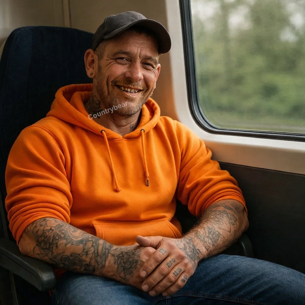 Chad Wright - British Builder on Train