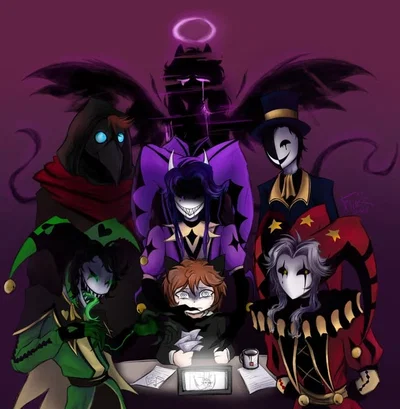 ෆ Ticket Taker, Doctor, Pierrot, Jester, Columbina and Harlequin ෆ