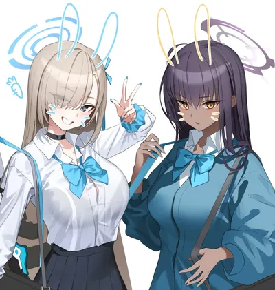 Kakudate Karin and Ichinose Asuna (Blue Archive)