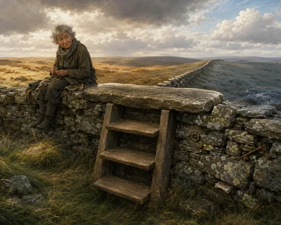 The Stile-Keeper — the top step keeps its own hour. 