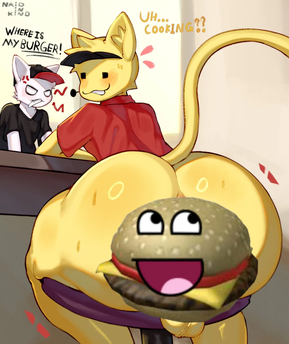 Elliot!! That strange yellow Robloxian with a tiny brain and a giant ass.
