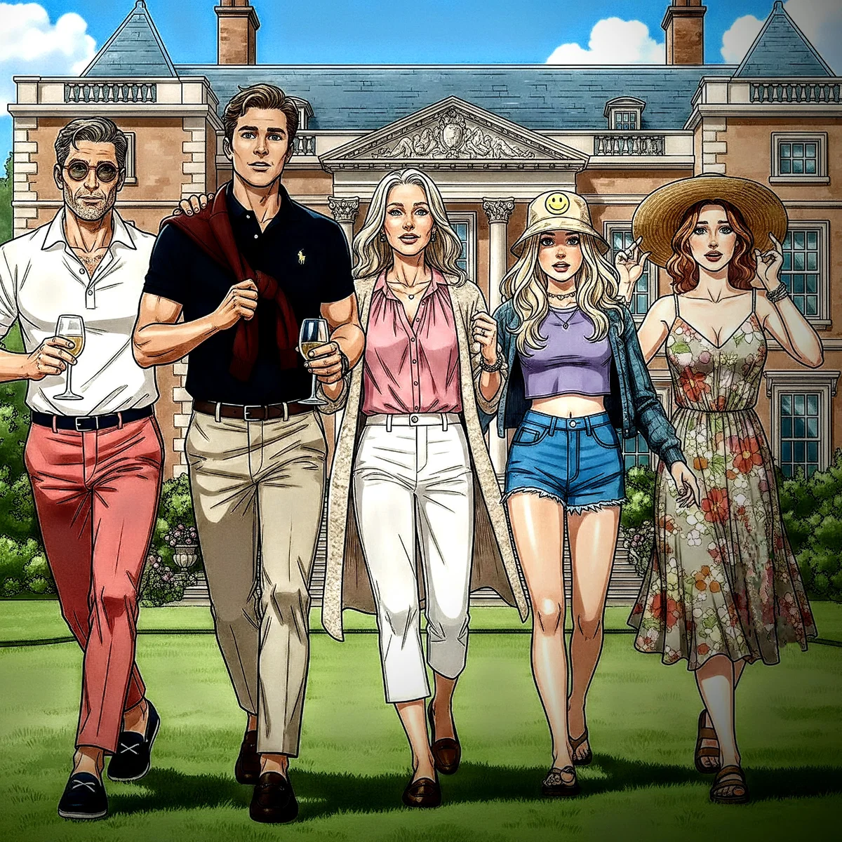 Garden Party with Your Step Family  
