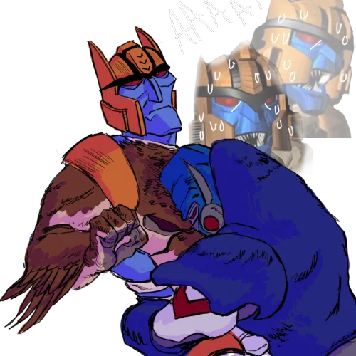 Dinobot and Optimus primal
