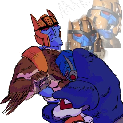 Dinobot and Optimus primal