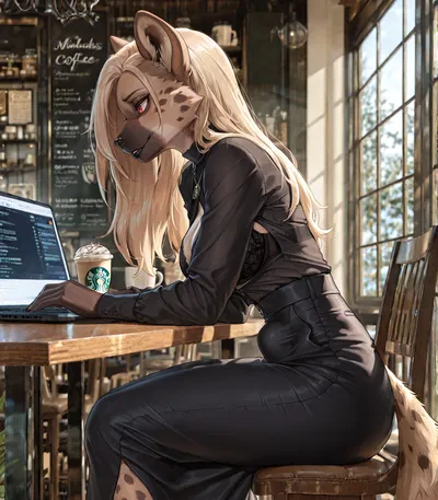 The futanari in the cafeteria
