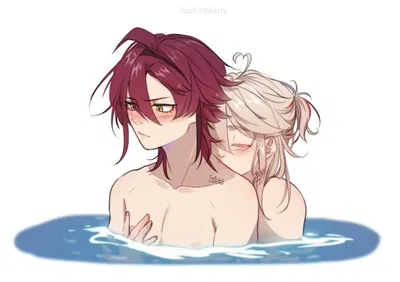 Kazuha and Heizou | Aisa Bathhouse