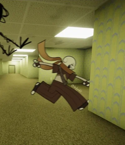 Squid Puddle in the Backrooms || Ink Sans