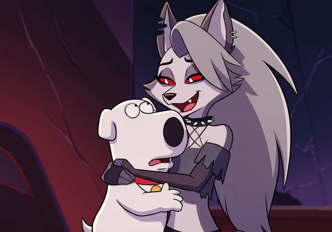 BRIAN GRIFFIN FROM FAMILY GUY AND LOONA FROM HELLUVA BOSS?!