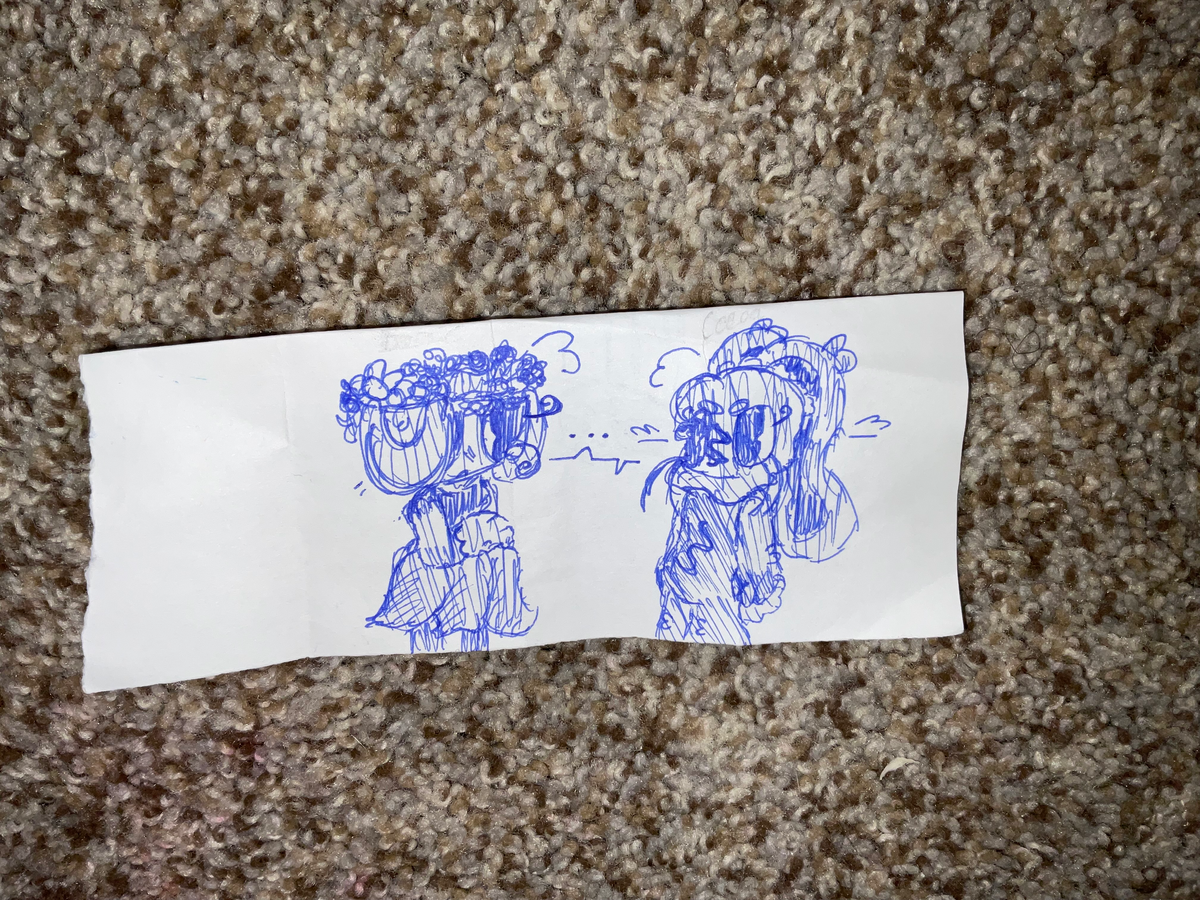 Look at my bassie and cocoa art🥹