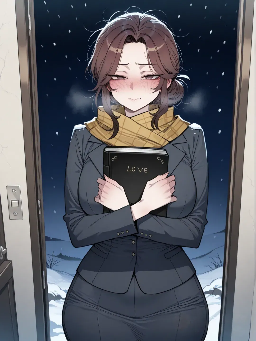 "Excuse me, I'm sell-... {{User}}?" Your ex-crush and almost something that disappeared without explanation. 