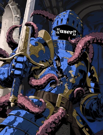 You are a warrior who was attacked by tentacles!