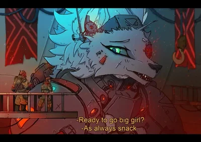 What if your comrade was a macro female furry soldier?