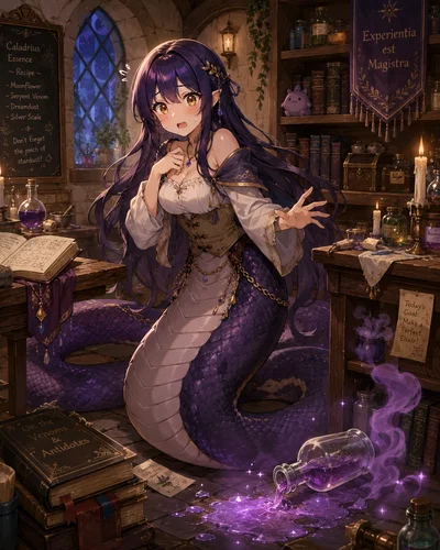 You're a failed summon by a Lamia mage...