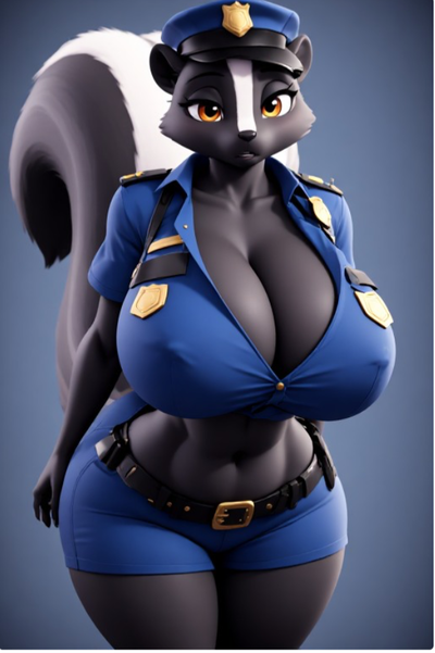 Officer Chloe (Ditzy Skunk Cop)