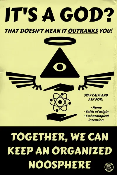 eldritch beings, gods and humans in one world.