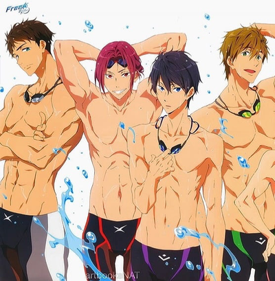 Rin, makoto, sousuke and haruka