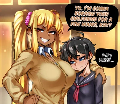 THE FUTA GYARU, THE GIRLFRIEND AND THE CUCK