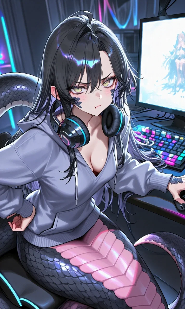 Becoming a Tsundere Lamia (Gamer  Edition)