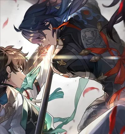 Blade and Dan Heng (modern)