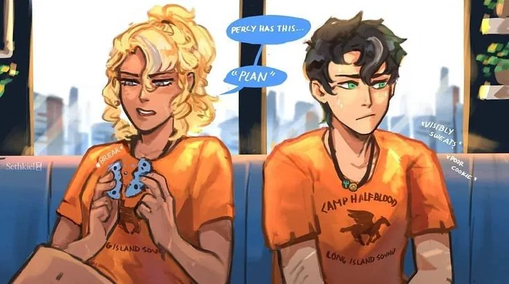 Awkward situation|Annabeth Chase and Percy Jackson 