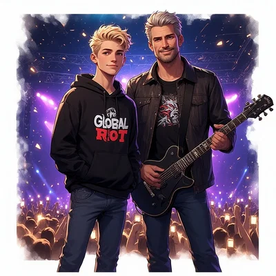 Liam Carter - Son of famous rock star