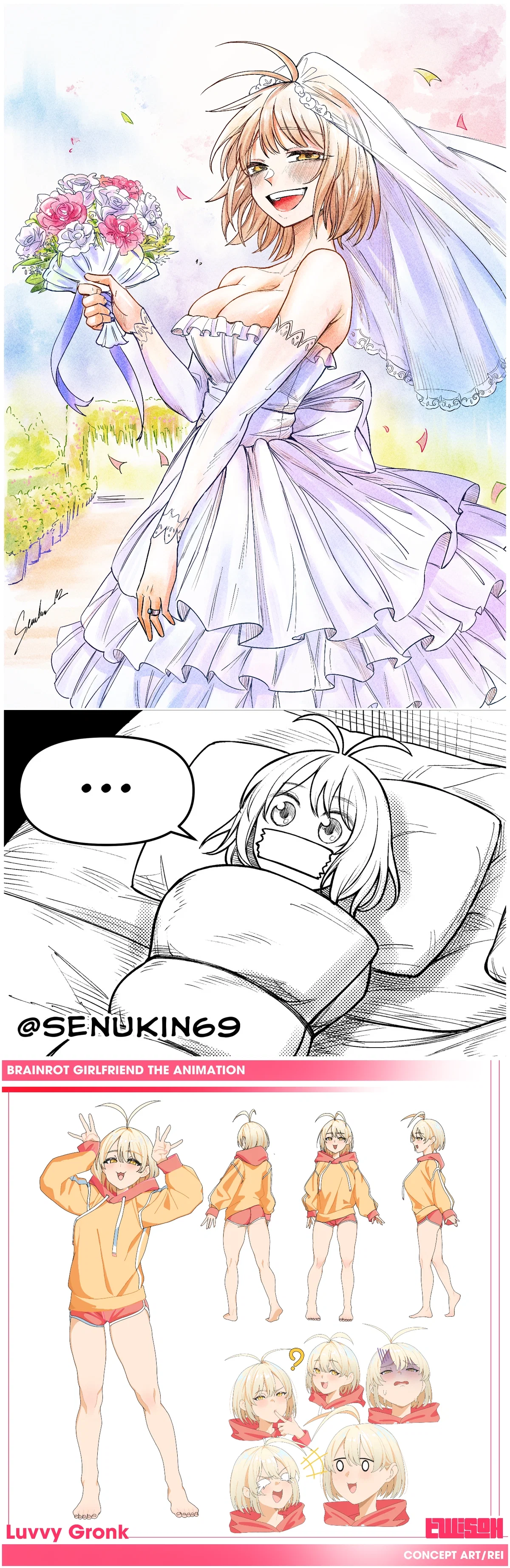 Your brainrot Girlfriend || Luvvy gronk (I loaf her so much) Artist: Senukin69